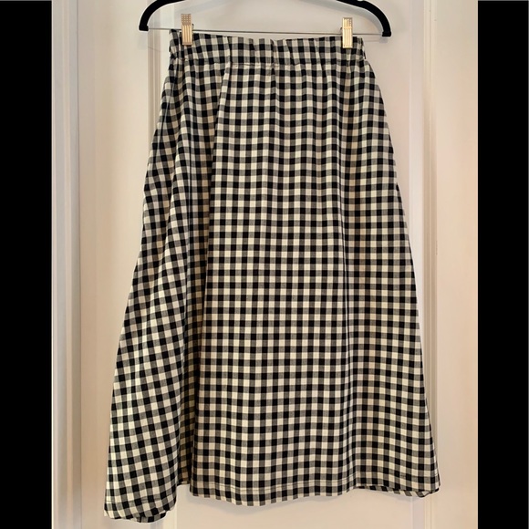 ANTHROPOLOGIE Eva Franco brand A-line Gingham skirt - Picture 4 of 9